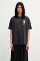 Odzież RHUDE Fumar 91 T-shirt męski bawełniany RHSS26TT07012 czarny