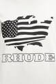 RHUDE Banner Tee T-shirt bawełniany męski beżowy RHSS26TT08012