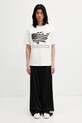 RHUDE Banner Tee T-shirt bawełniany męski RHSS26TT08012 beżowy