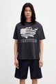 RHUDE Banner Tee T-shirt bawełniany męski czarny RHSS26TT08012