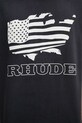 RHUDE Banner Tee T-shirt bawełniany męski czarny RHSS26TT08012