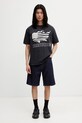 RHUDE Banner Tee T-shirt bawełniany męski RHSS26TT08012 czarny