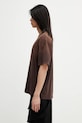 Majica kratkih rukava Axel Arigato Bubble Reverse T-Shirt A3861001 smeđa SS26