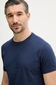Trussardi t-shirt bawełniany granatowy G0278300125N
