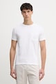 Trussardi t-shirt męski bawełniany biały G0298100128N
