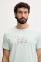 Oblečení Emporio Armani Underwear tričko pánské bavlněné EM000574.AF20447 tyrkysová