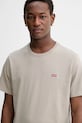 Levi's t-shirt bawełniany SS ORIGINAL HM TEE beżowy 56605.0301