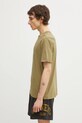 Bavlnené tričko C.P. Company 20CMTS084A005100W zelená SS26