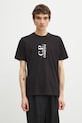 C.P. Company t-shirt bawełniany nadruk czarny 20CMTS084A005100W