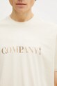 C.P. Company t-shirt bawełniany beżowy 20CMTS085A005100W