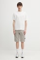 C.P. Company t-shirt bawełniany 20CMTS086A005100W biały