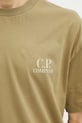 C.P. Company t-shirt bawełniany zielony 20CMTS086A005100W