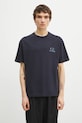 Odzież C.P. Company t-shirt bawełniany 20CMTS143A110579W granatowy