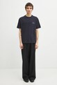 C.P. Company t-shirt bawełniany 20CMTS143A110579W granatowy