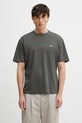 C.P. Company t-shirt męski bawełniany szary 20CMTS192A110643P