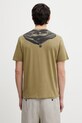 Odzież C.P. Company t-shirt bawełniany 20CMTS725A005100W zielony