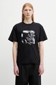 HELIOT EMIL t-shirt bawełniany męski czarny SS26.M.09.170.BLK01