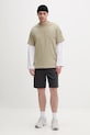 adidas basic tričko pánske bavlnené KC3187 zelená SS26
