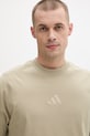 adidas basic tričko pánske bavlnené zelená KC3187
