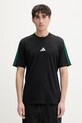 Adidas t-shirt męski bawełniany czarny KE5604