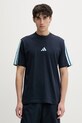 adidas t-shirt męski bawełniany granatowy KE5605