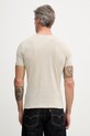 Oblečenie Pánske bavlnené tričko Sisley 3WF0S1052 béžová
