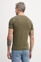 Oblečenie Pánske bavlnené tričko Sisley 3WF0S1052 zelená
