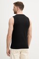 Odzież Sisley top męski z bawełną 3WIZSH002 czarny