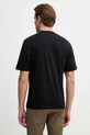 Odzież Sisley t-shirt bawełniany 3XDTS104R czarny