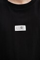 MM6 Maison Margiela t-shirt bawełniany czarny SH0GC0032.M20170