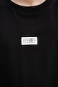 MM6 Maison Margiela t-shirt bawełniany czarny SH0GC0032.M20170