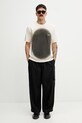 MM6 Maison Margiela T-shirt bawełniany męski SH0GC0064.M20177 beżowy