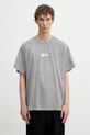 MM6 Maison Margiela t-shirt in cotone applique grigio SH0GC0071.M20170
