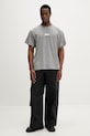 MM6 Maison Margiela t-shirt bawełniany SH0GC0071.M20170 szary SS26