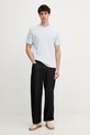 Calvin Klein Jeans tričko pánske s bavlnou LV04RD008G modrá SS26