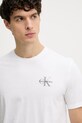 Calvin Klein Jeans t-shirt męski bawełniany biały LV04RF278G