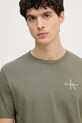 Calvin Klein Jeans t-shirt męski bawełniany zielony LV04RF278G