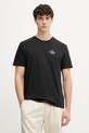 Calvin Klein Jeans t-shirt męski bawełniany 2-pack czarny LV04RF279G