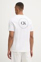 Calvin Klein Jeans t-shirt męski bawełniany biały LV04RF801G