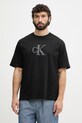 Calvin Klein Jeans majica za muškarce od pamuka crna LV04RF819G