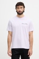 Calvin Klein Jeans T-shirt da uomo in cotone violetto LV04RF822G
