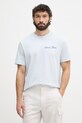 Calvin Klein Jeans t-shirt da uomo in cotone blu LV04RF822G