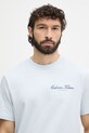 Calvin Klein Jeans t-shirt da uomo in cotone blu LV04RF822G