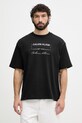 Calvin Klein Jeans t-shirt ανδρικό βαμβακερό μαύρο LV04RE827G