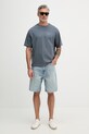 Calvin Klein Jeans kratka majica moška bombažna LV04RE828G siva SS26