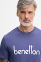 United Colors of Benetton t-shirt męski bawełniany granatowy 39VFU1096