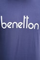 United Colors of Benetton t-shirt męski bawełniany 39VFU1096 granatowy
