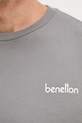 United Colors of Benetton тениска мъжка памучна 39VFU1096 сив