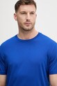 Odzież United Colors of Benetton t-shirt męski bawełniany 3H3WU10BJ niebieski
