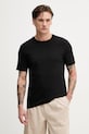 United Colors of Benetton t-shirt męski bawełniany czarny 3H3WU10BJ